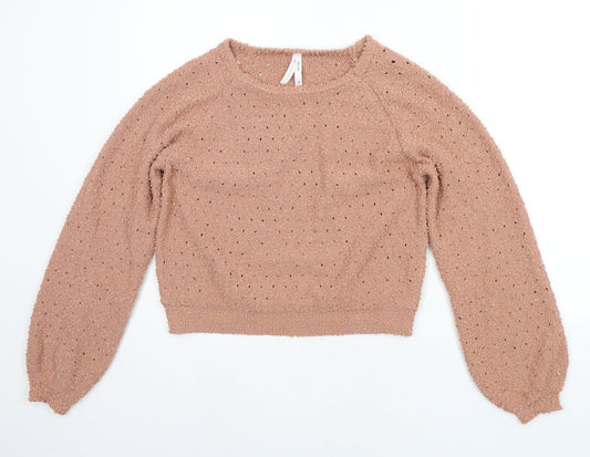Dreamers Womens Orange   Pullover Jumper Size XS