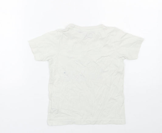 Blue Seven Boys White   Basic T-Shirt Size 5 Years