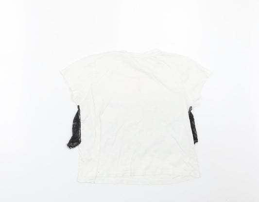 Matalan Girls White   Basic T-Shirt Size 11 Years