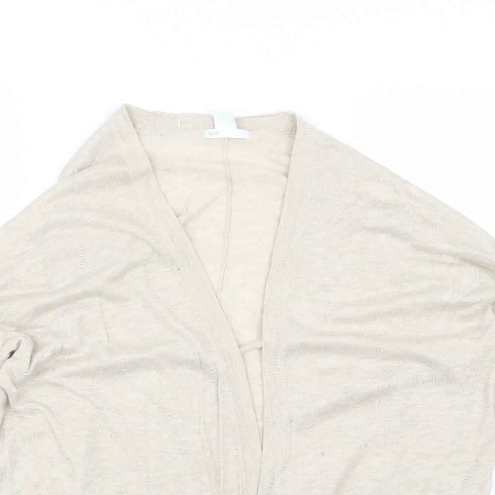 H&M Womens Beige   Cardigan Jumper Size M