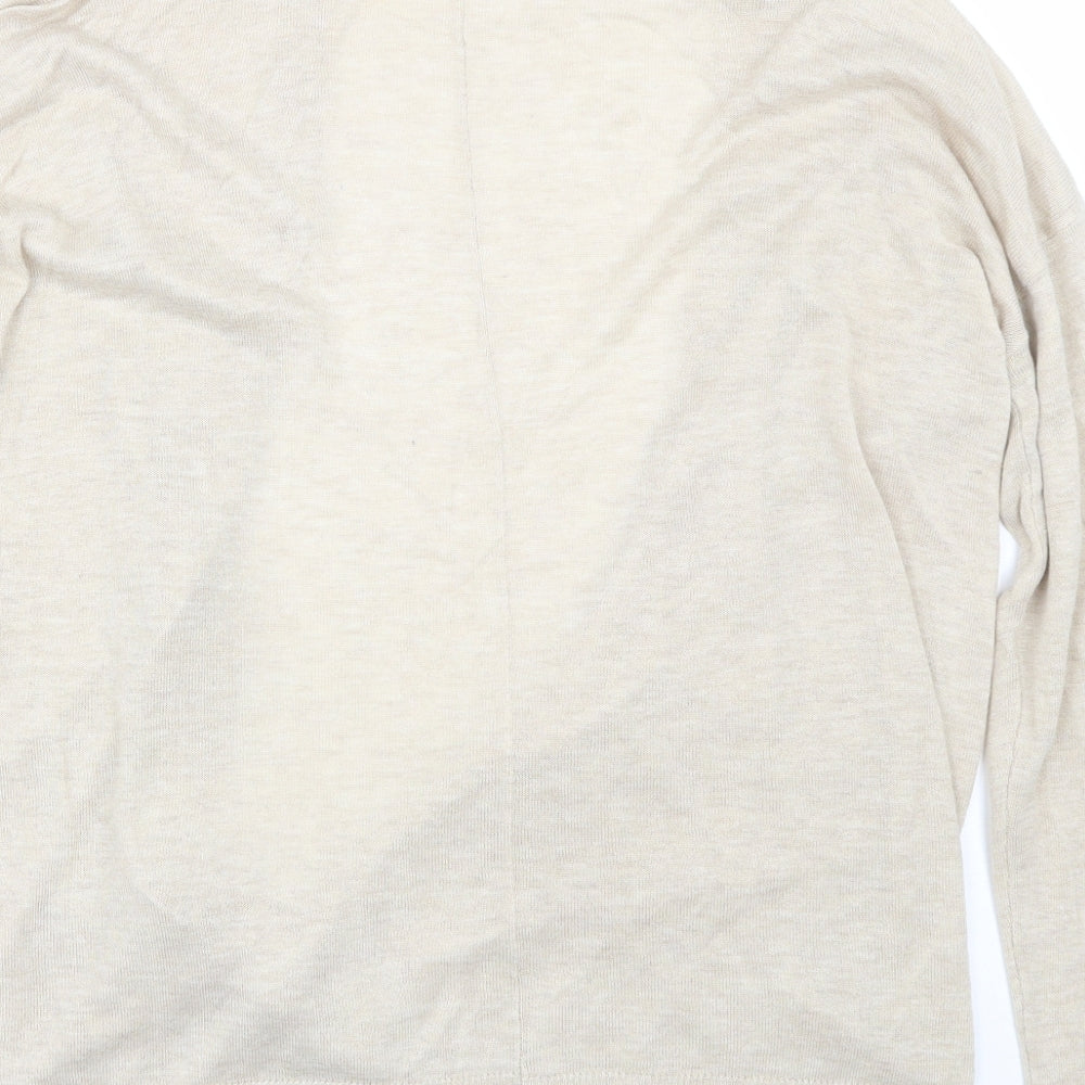 H&M Womens Beige   Cardigan Jumper Size M