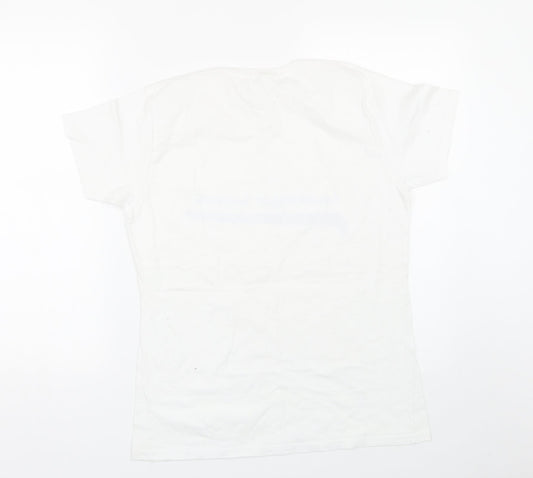 Russell Athletic Girls White   Basic T-Shirt Size 11-12 Years