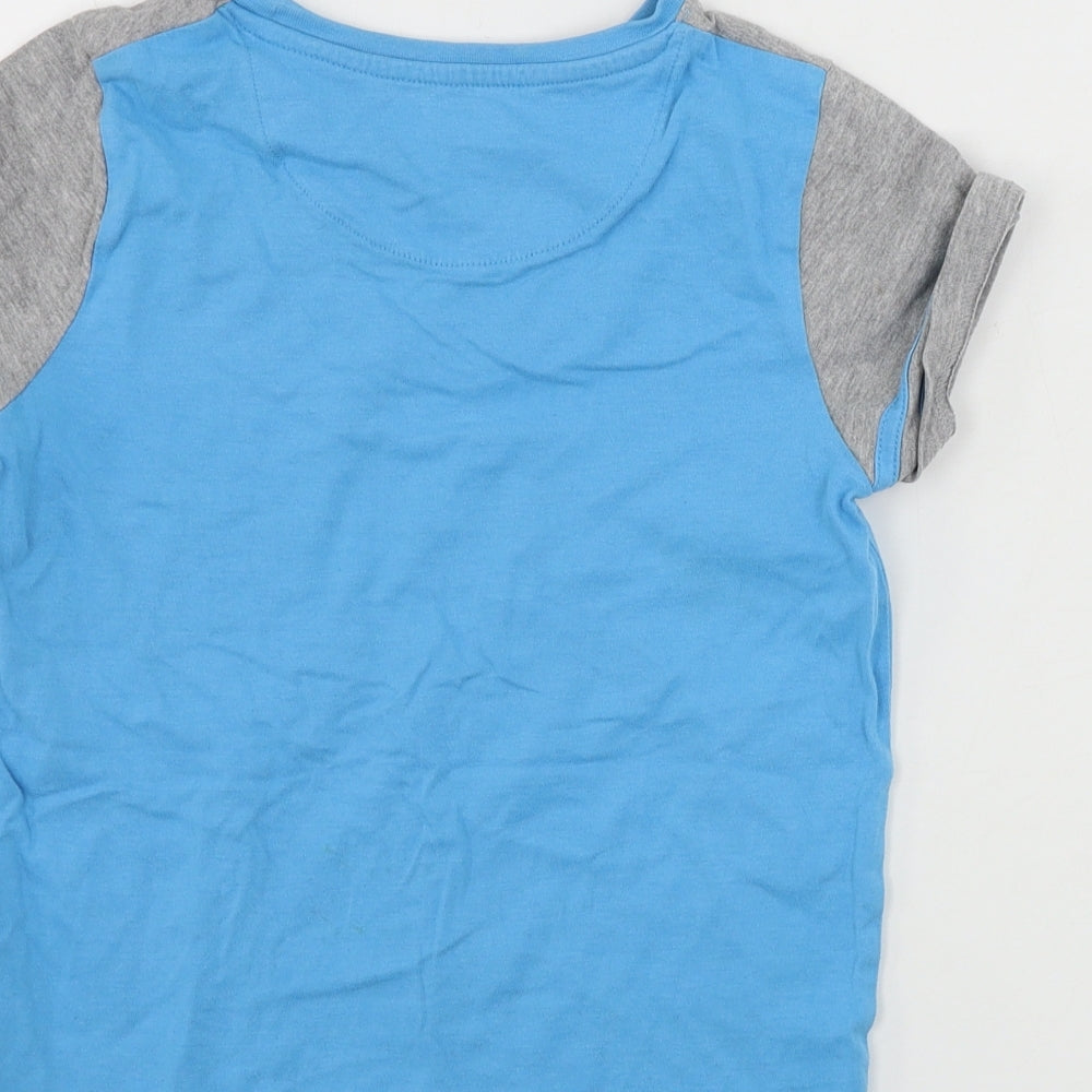 Marks and Spencer  Boys Blue   Basic T-Shirt Size 7 Years