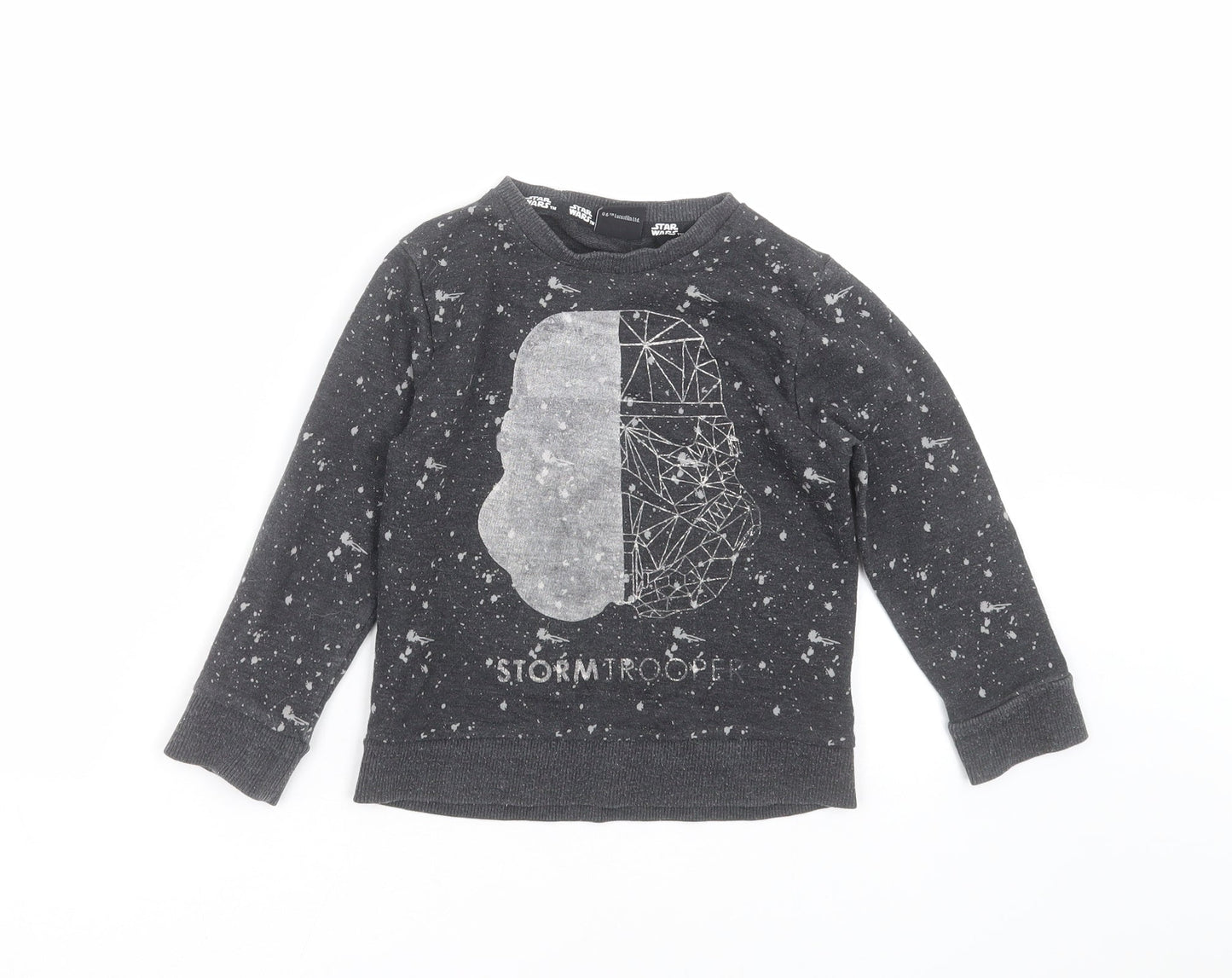 NEXT Boys Grey   Pullover Sweatshirt Size 5 Years  - Storm trooper