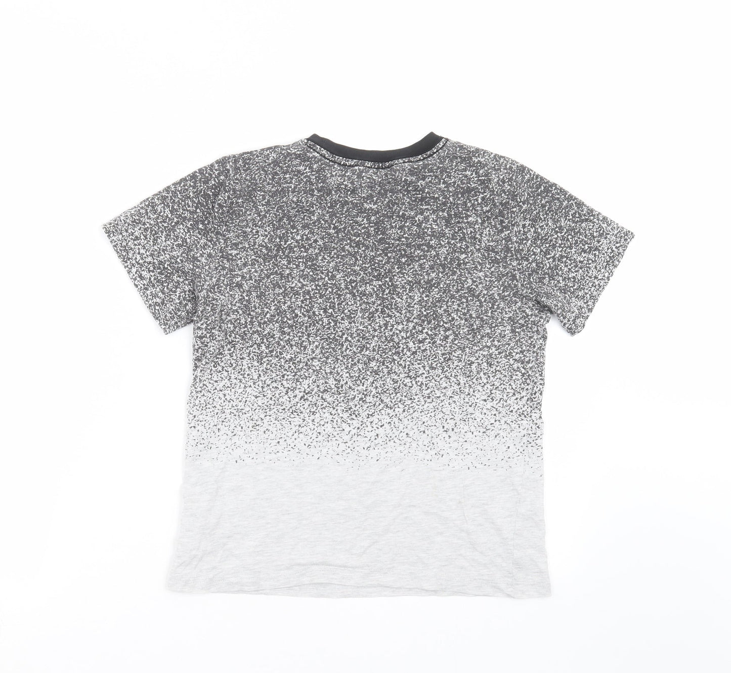 H&M Boys Grey   Basic T-Shirt Size 9-10 Years  - speckled print