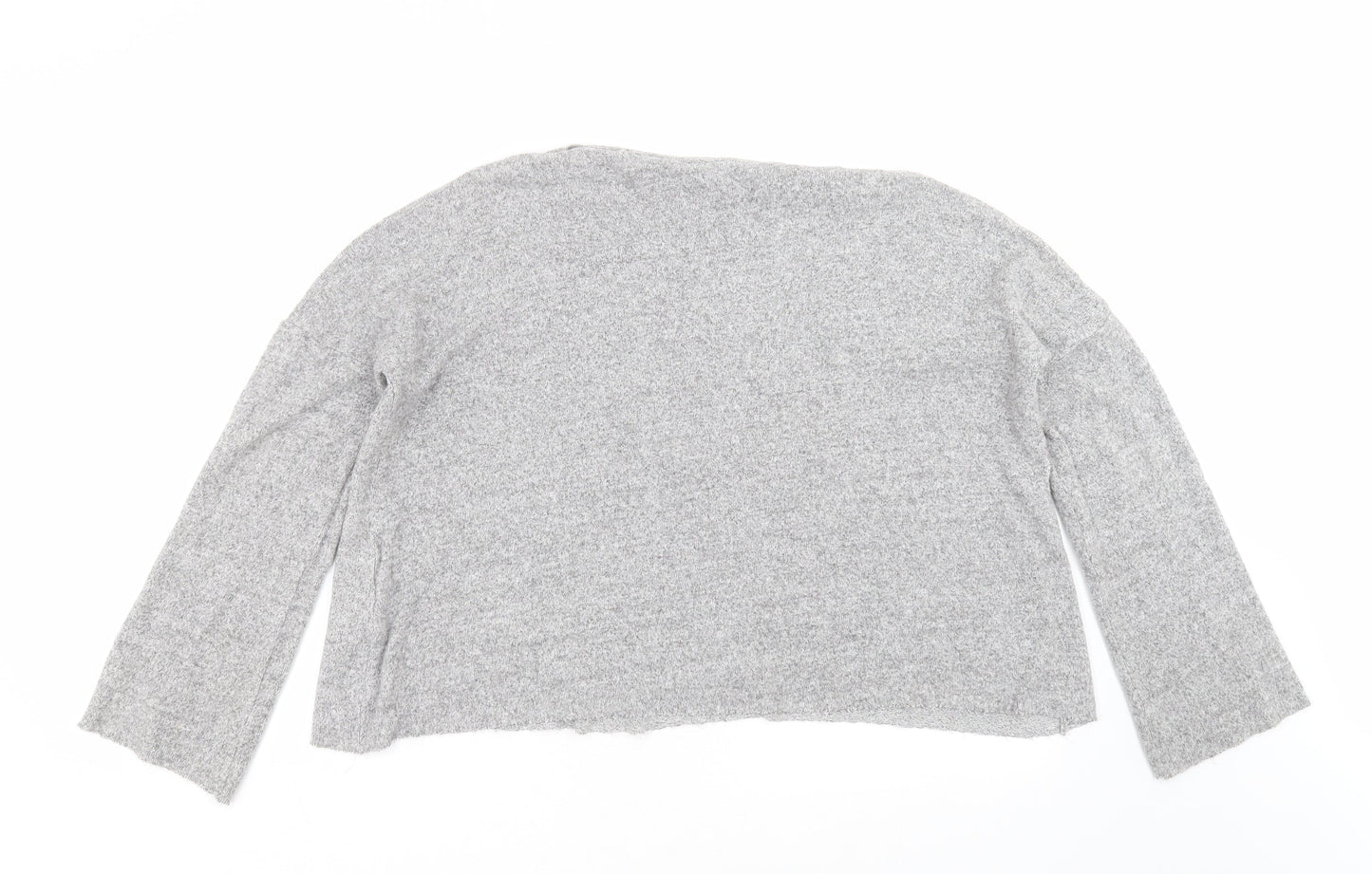Zara Womens Grey   Pullover Jumper Size S  - Distressed hem