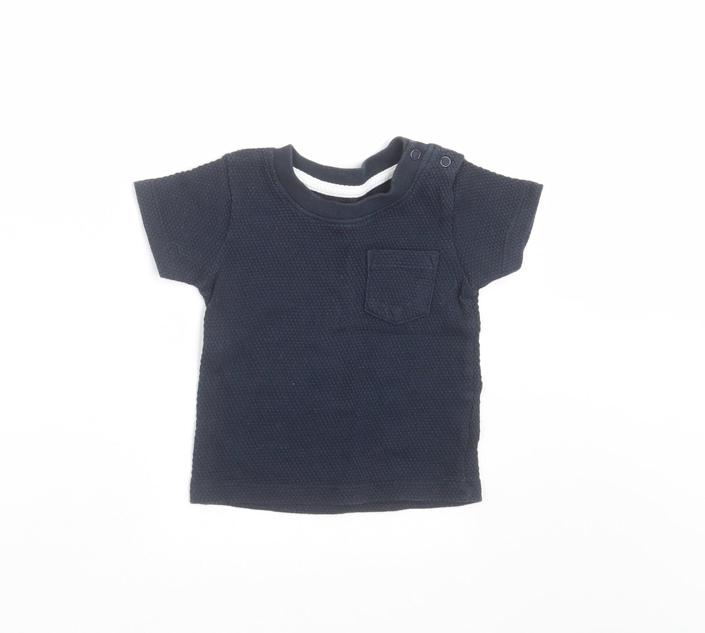 Primark Baby Blue   Basic T-Shirt Size 6-9 Months  - Textured