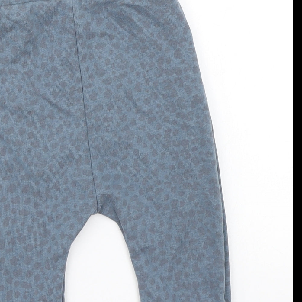George Baby Blue Animal Print  Jogger Trousers Size 6-9 Months