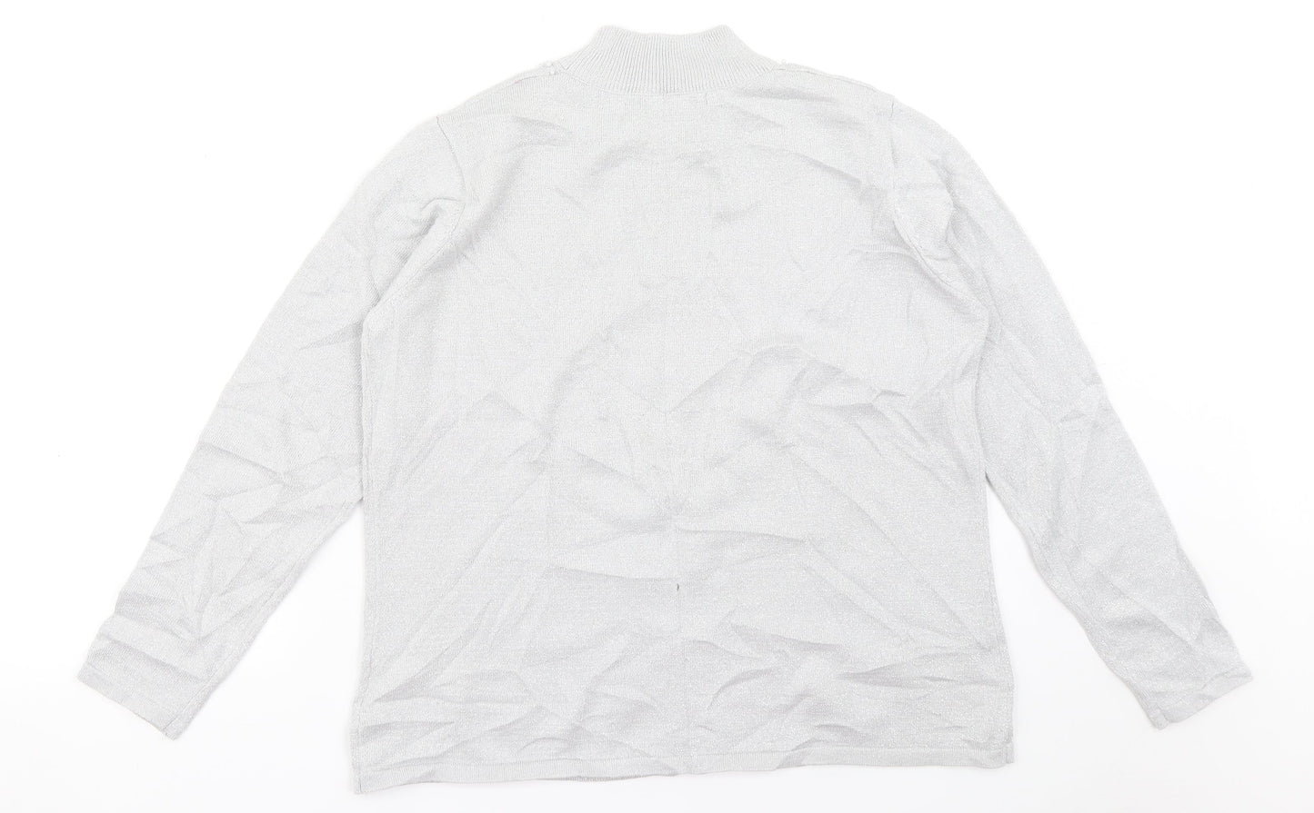 BM Womens Silver   Pullover Jumper Size M