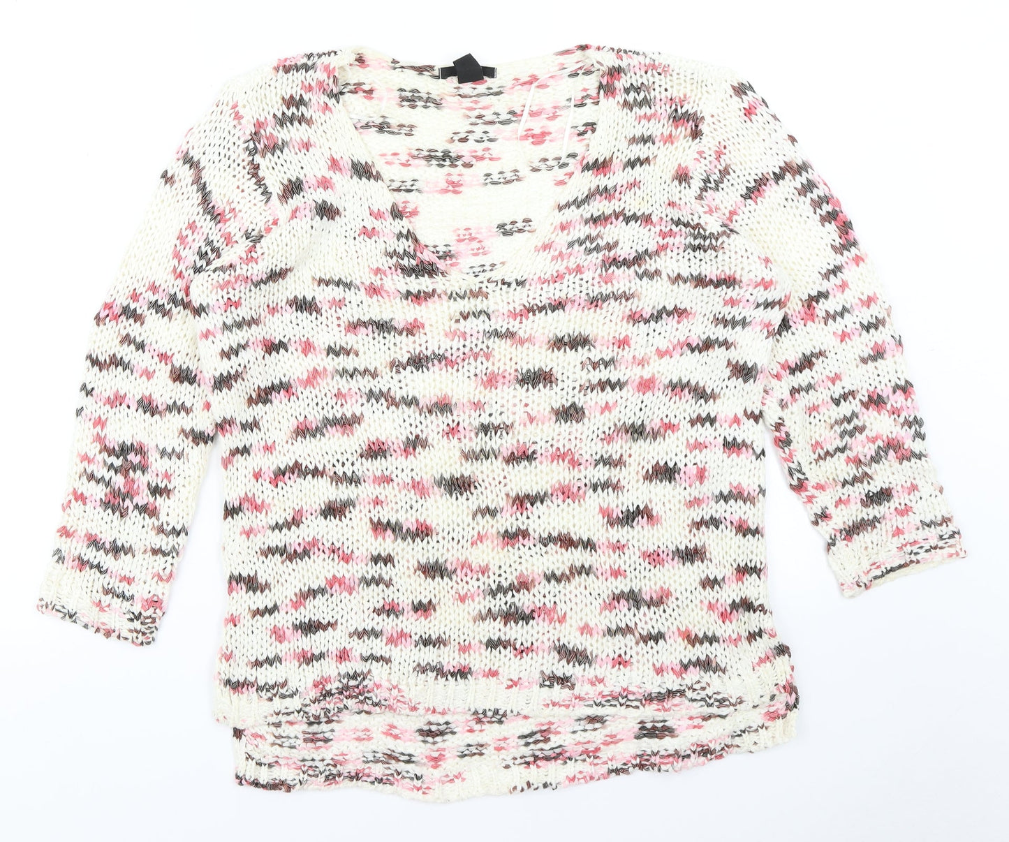H&M Womens Ivory   Pullover Jumper Size L