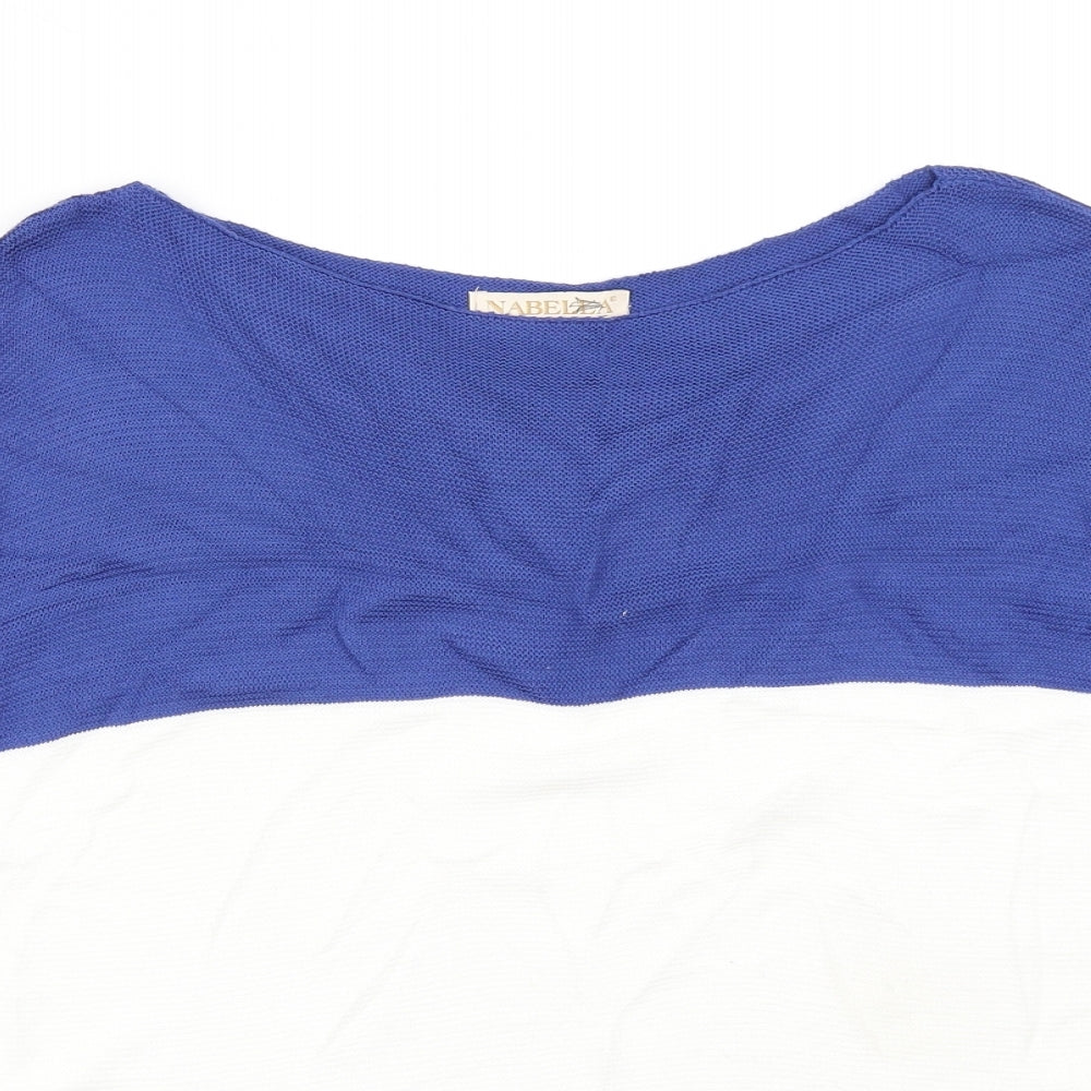 Nabella Womens Blue   Pullover Jumper Size L