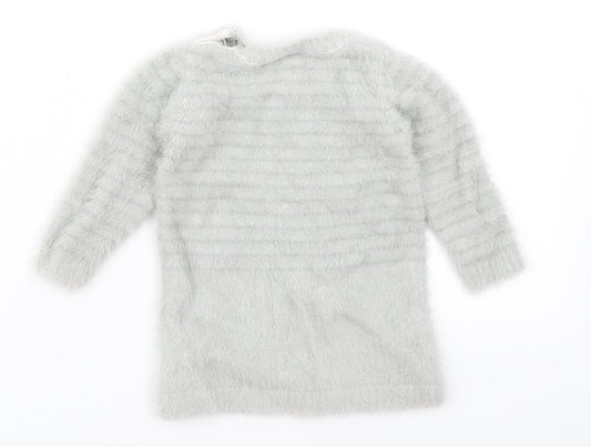 Primark Baby Grey   Pullover Jumper Size 3-6 Months  - Rabbit