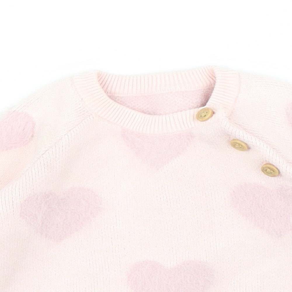 George Girls Pink   Pullover Jumper One Size
