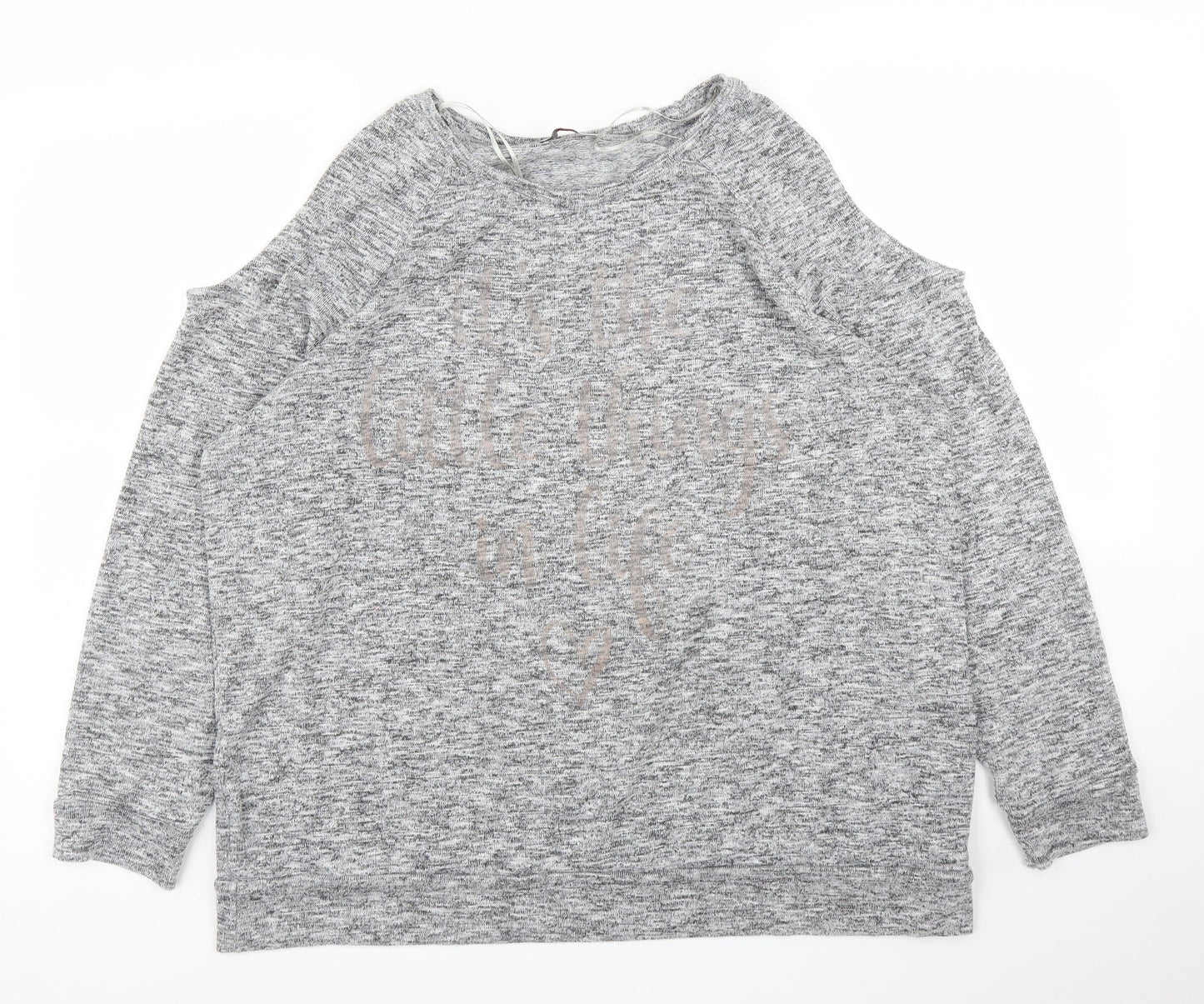 Papaya Womens Grey   Pullover Jumper Size 18