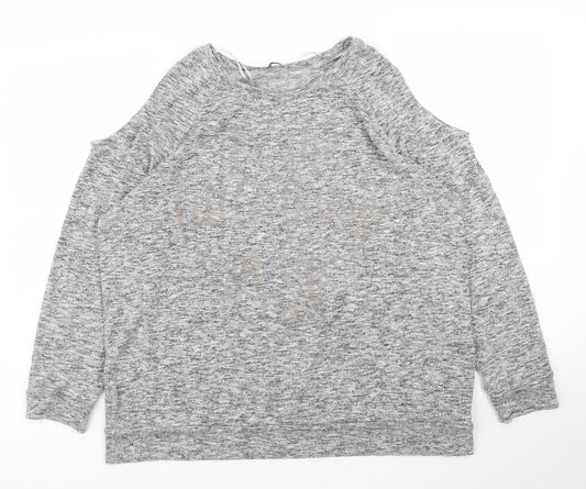 Papaya Womens Grey   Pullover Jumper Size 18