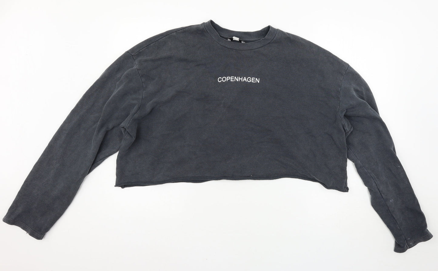 Topshop Womens Grey   Pullover Sweatshirt Size 10