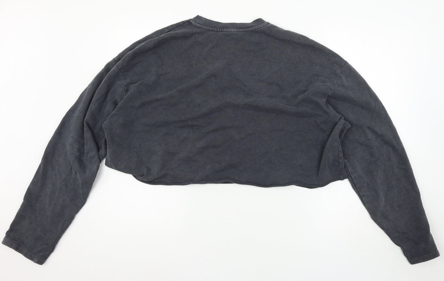 Topshop Womens Grey   Pullover Sweatshirt Size 10