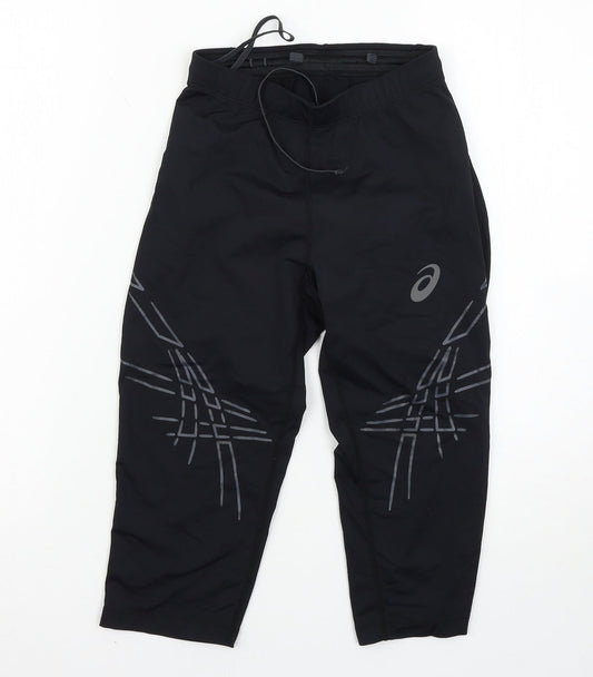 Basics Womens Black   Cropped Leggings Size S