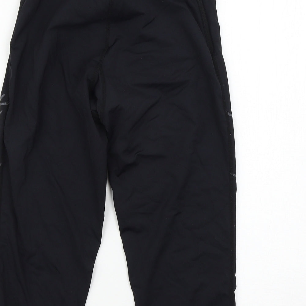 Basics Womens Black   Cropped Leggings Size S