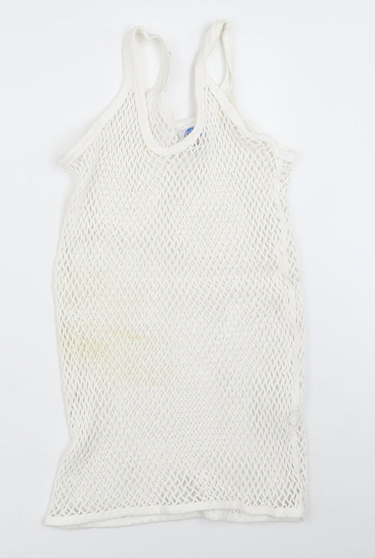 5 Star Womens White   Basic Tank Size M