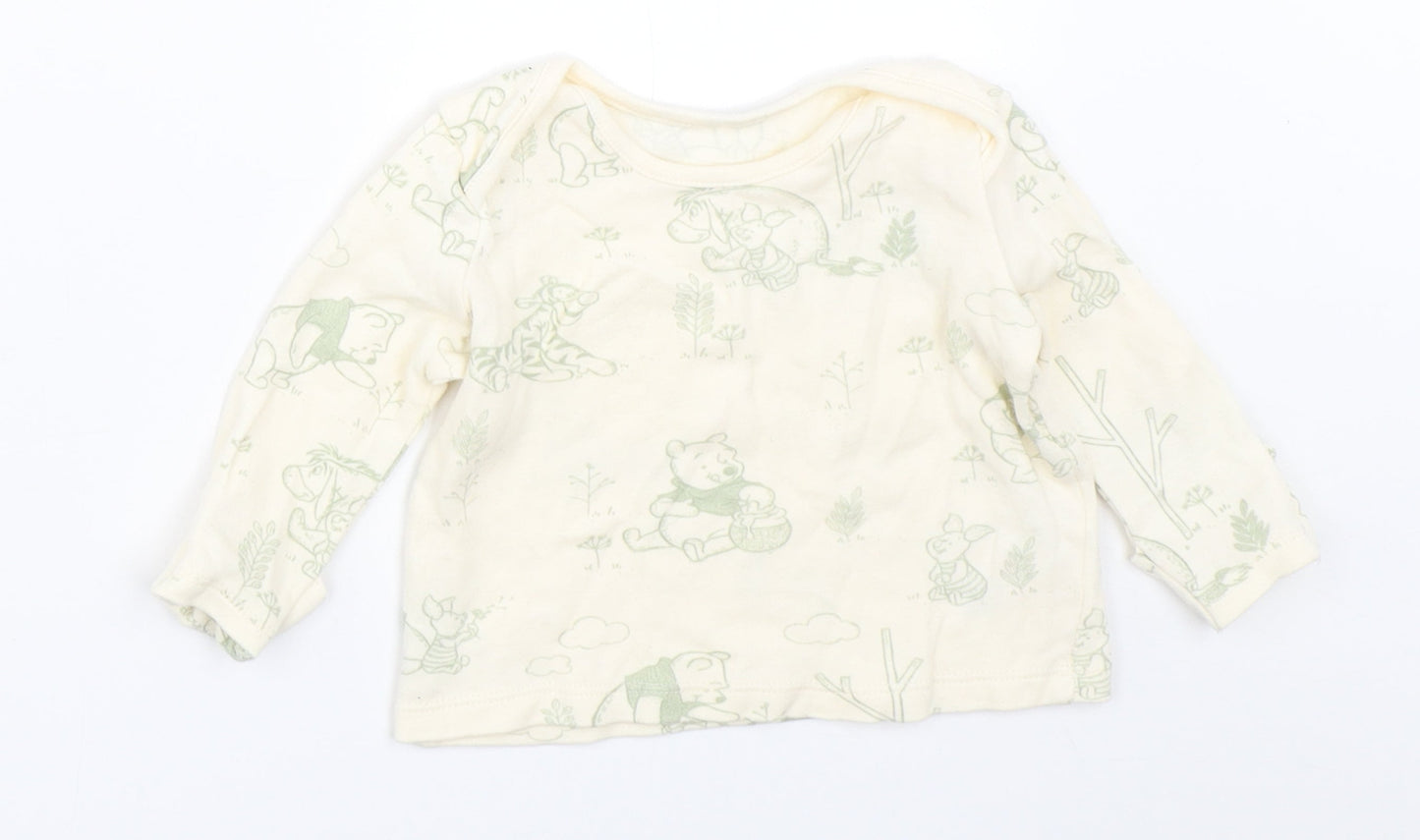George Boys Ivory   Basic T-Shirt Size 0-3 Months  - disney