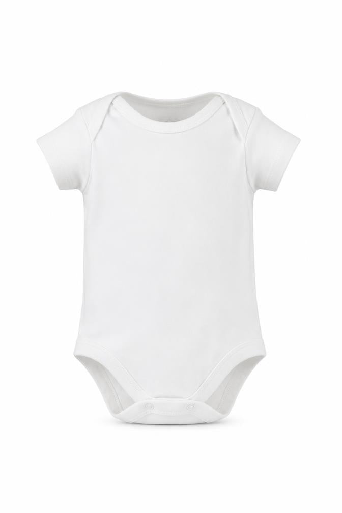 M&Co Baby White   Babygrow One-Piece Size 0-3 Months