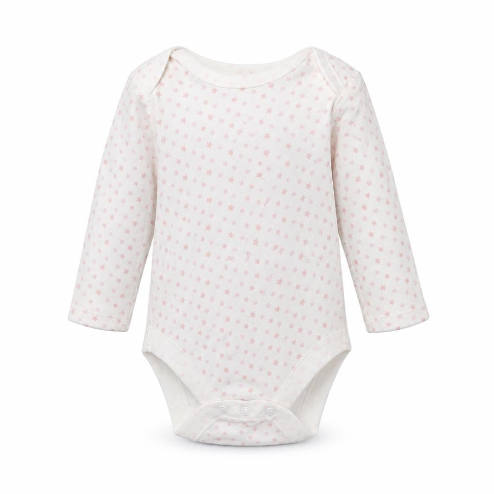 Marks and Spencer Baby White Geometric  Babygrow One-Piece Size 0-3 Months