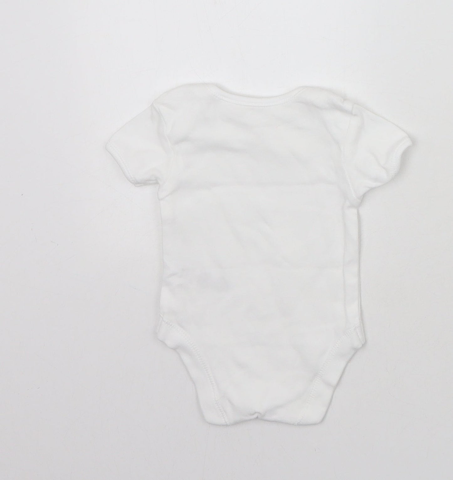 George Baby White   Babygrow One-Piece Size Newborn