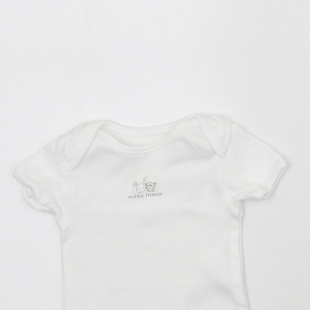 George Baby White   Babygrow One-Piece Size Newborn