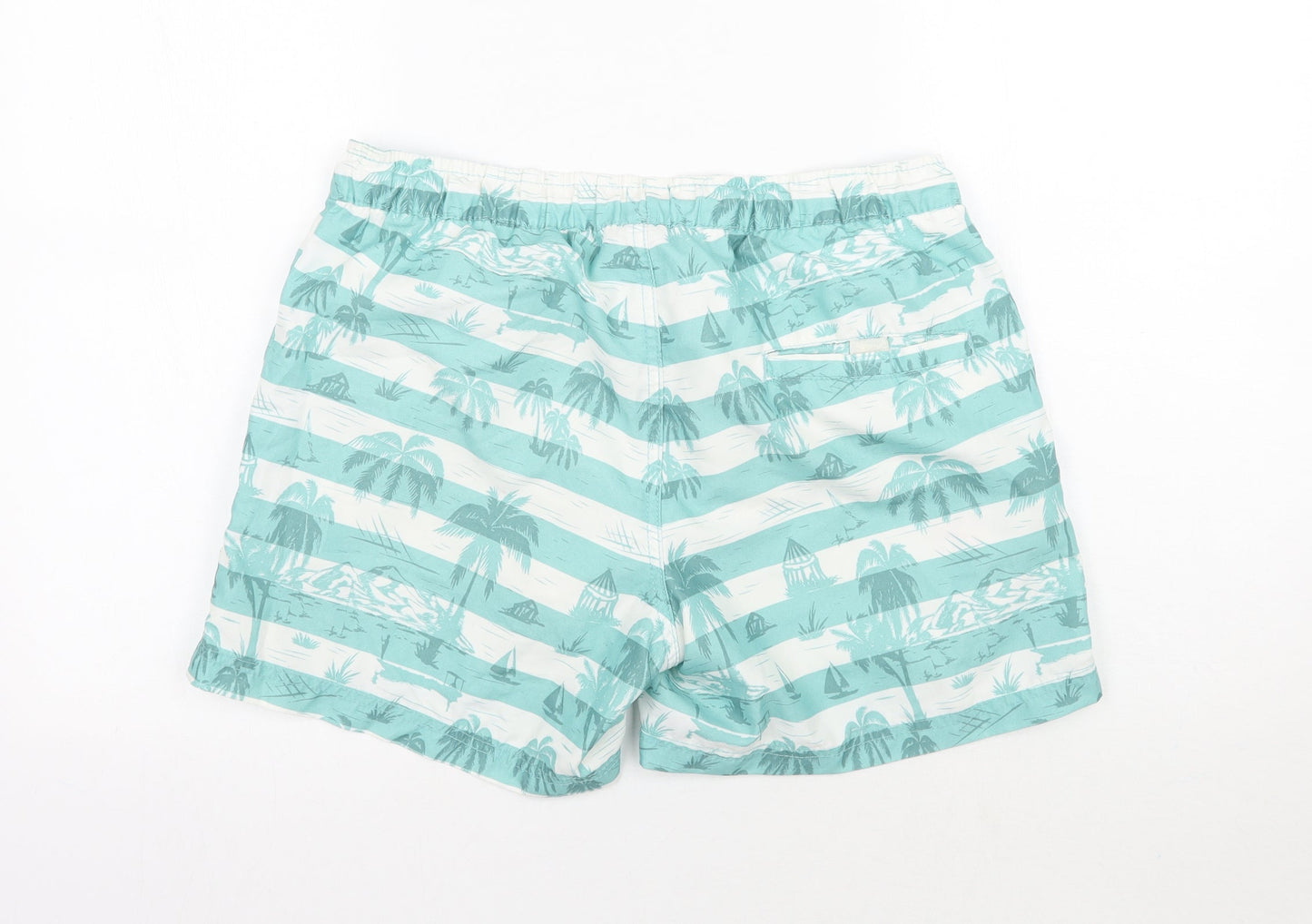 Defecto Mens Green Floral  Bermuda Shorts Size S