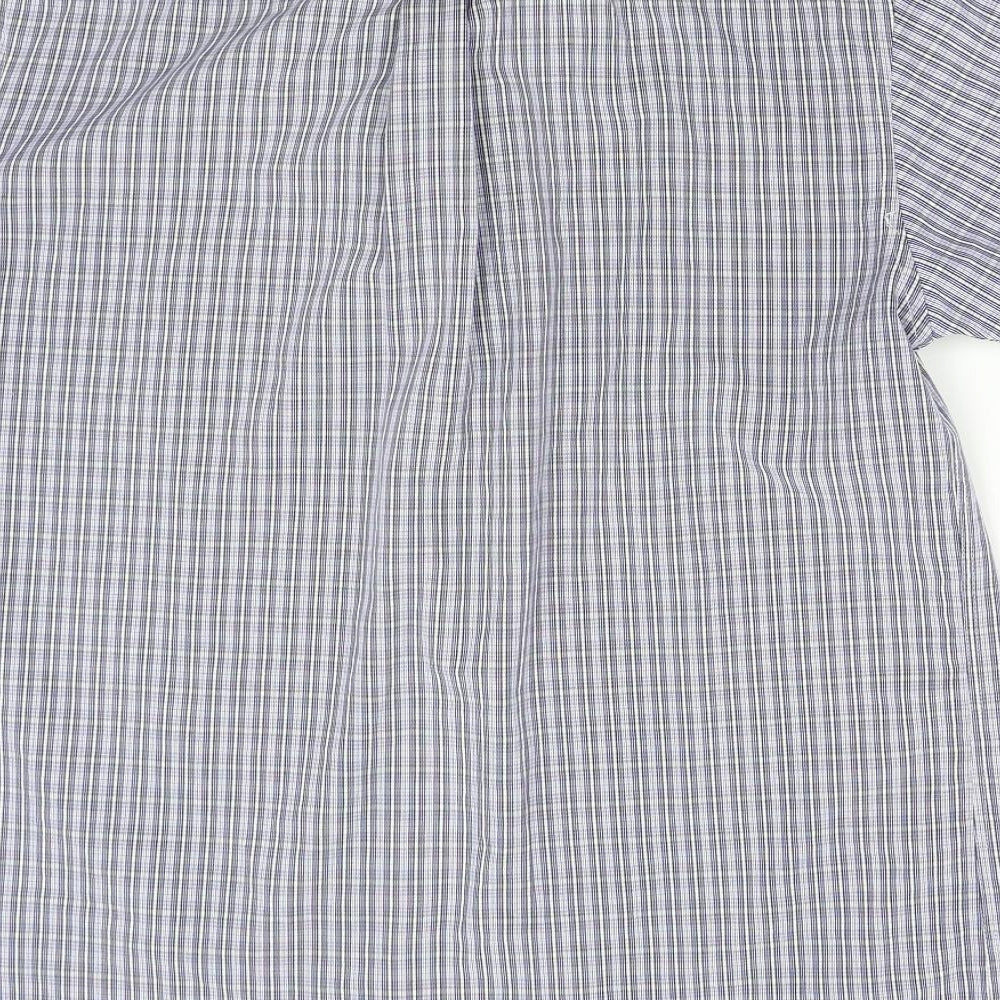 Lincoln Mens Blue Check   Button-Up Size S