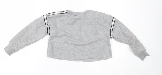 Primark Girls Grey   Pullover Sweatshirt Size 7-8 Years