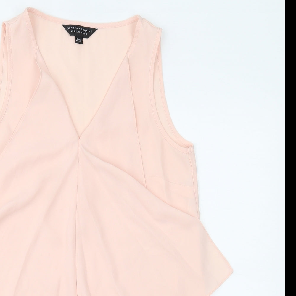 Dorothy Perkins Womens Pink   Basic Tank Size 10