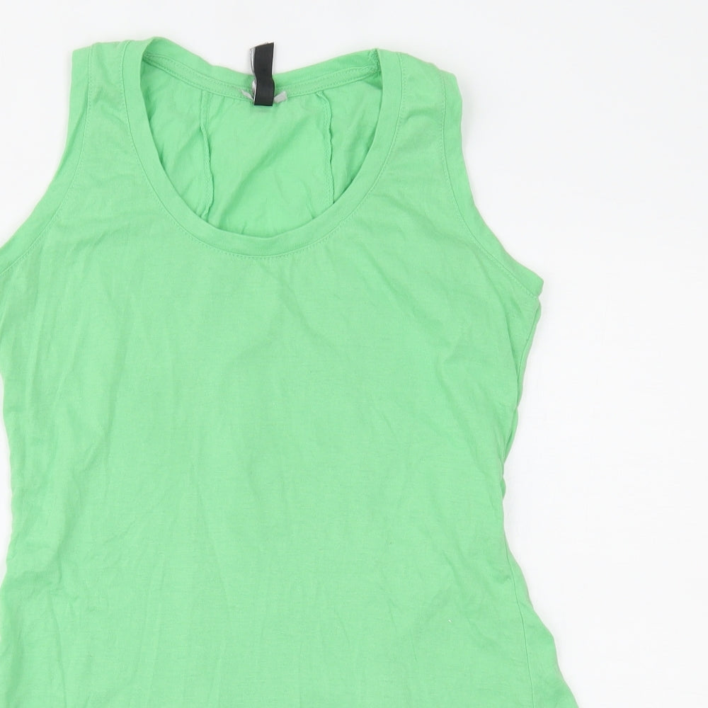 fashion junction Womens Green   Basic Tank Size 12