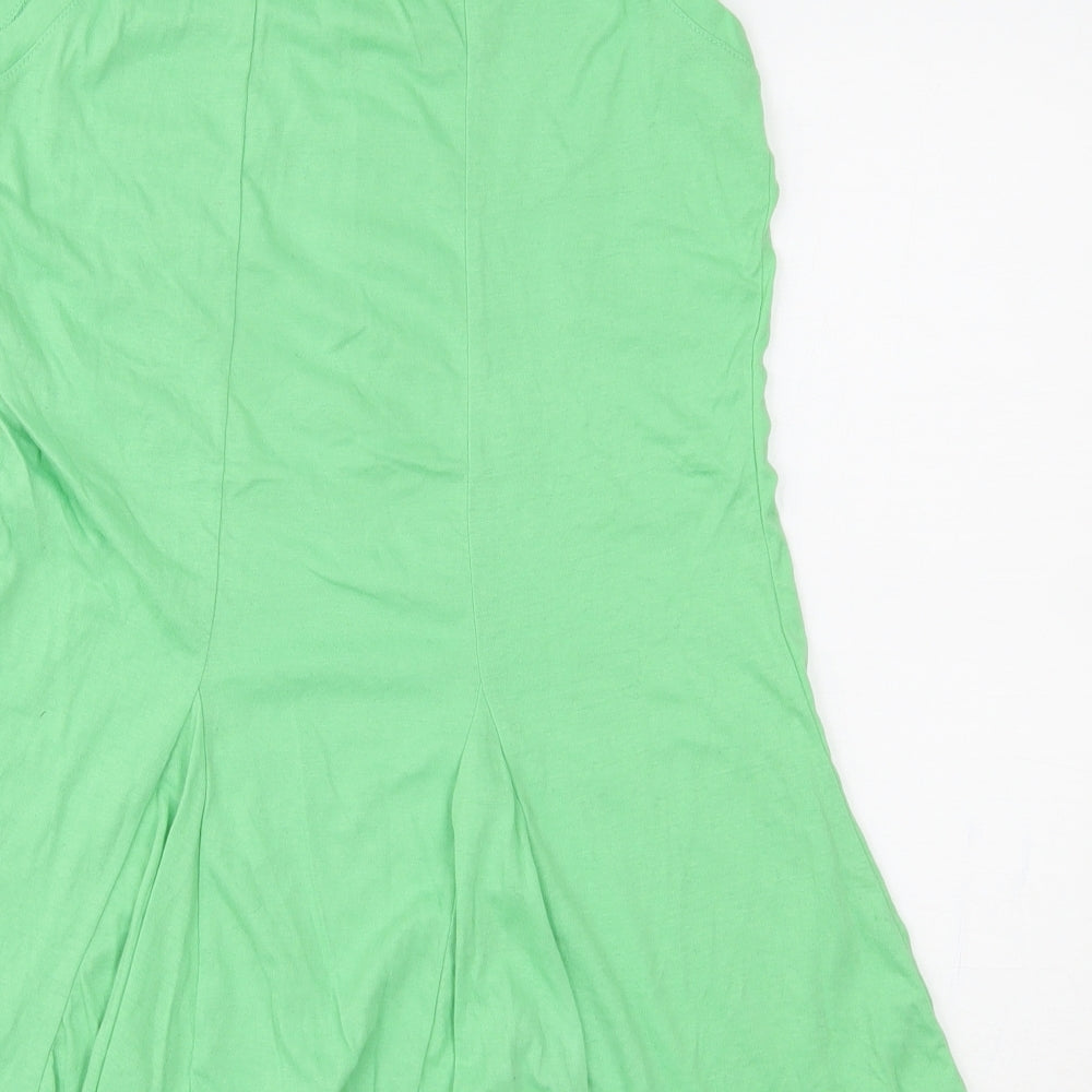 fashion junction Womens Green   Basic Tank Size 12