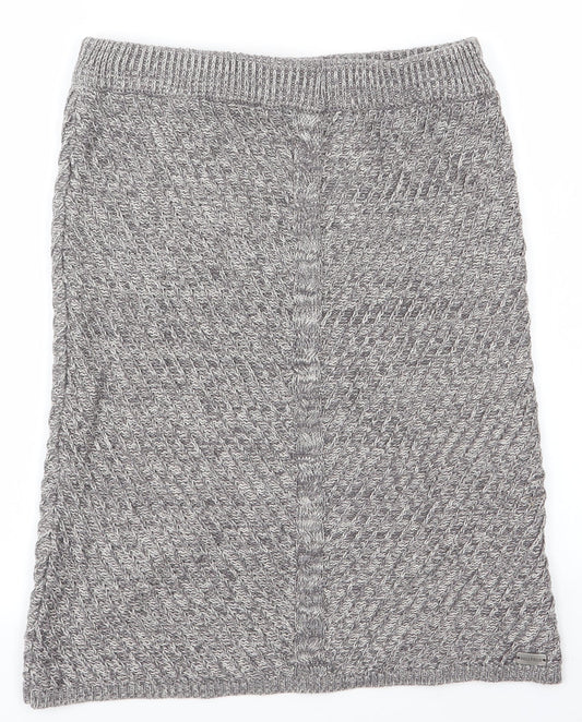 Bellfield Womens Grey   A-Line Skirt Size XS