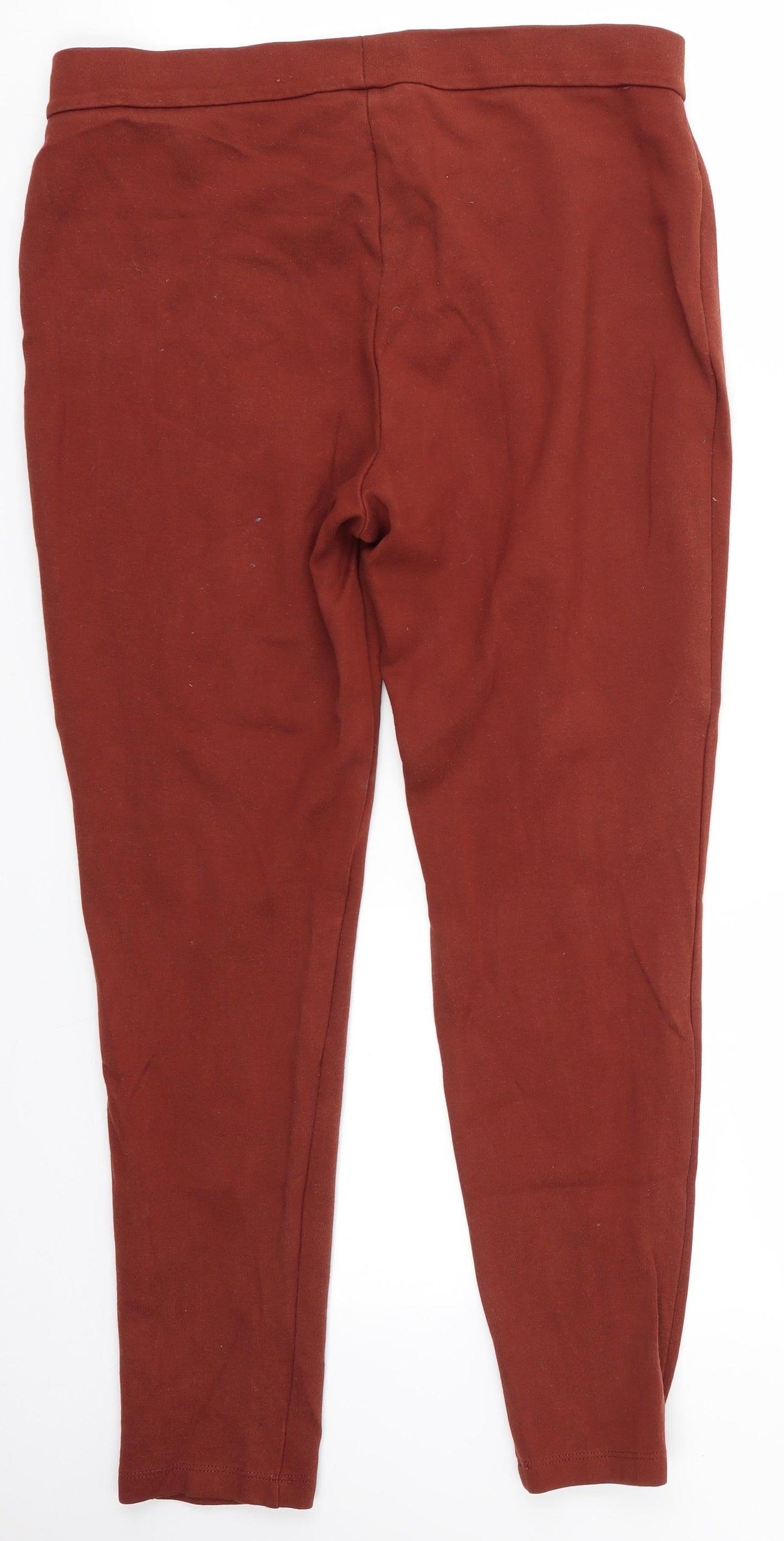 M&S Womens Brown   Dress Pants Trousers Size 12 L25 in
