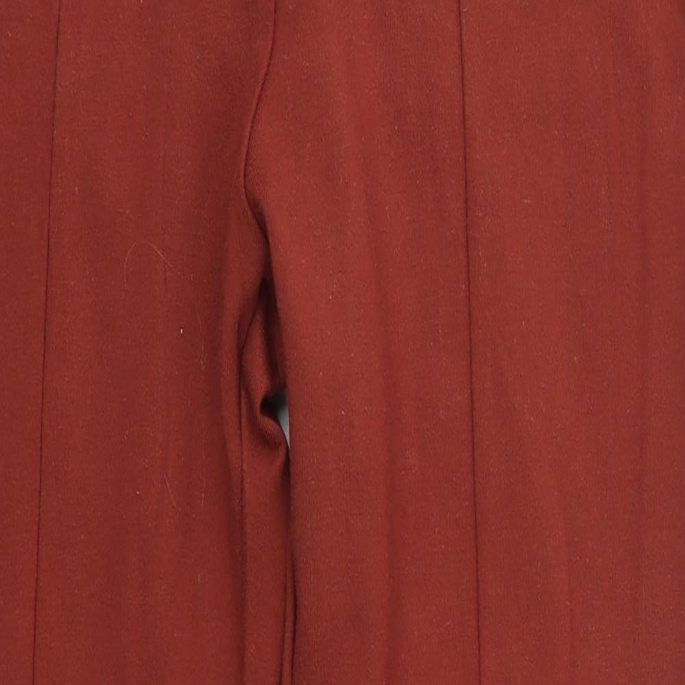 M&S Womens Brown   Dress Pants Trousers Size 12 L25 in