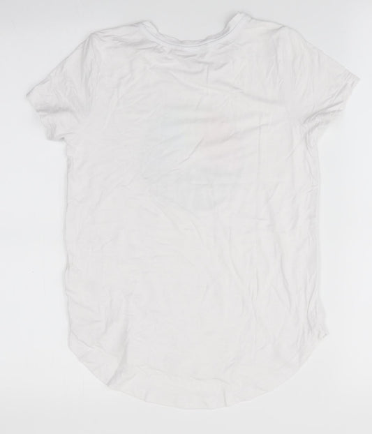 Switch Girls White   Basic T-Shirt Size 10 Years