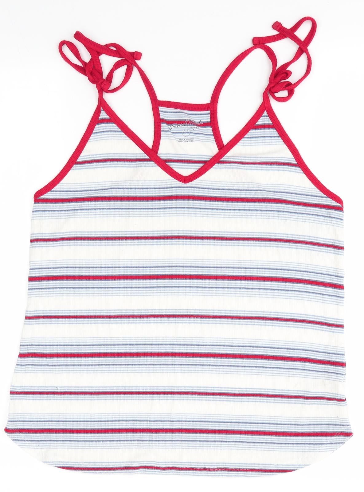 Universal Thread Womens Multicoloured Striped  Camisole Blouse Size L