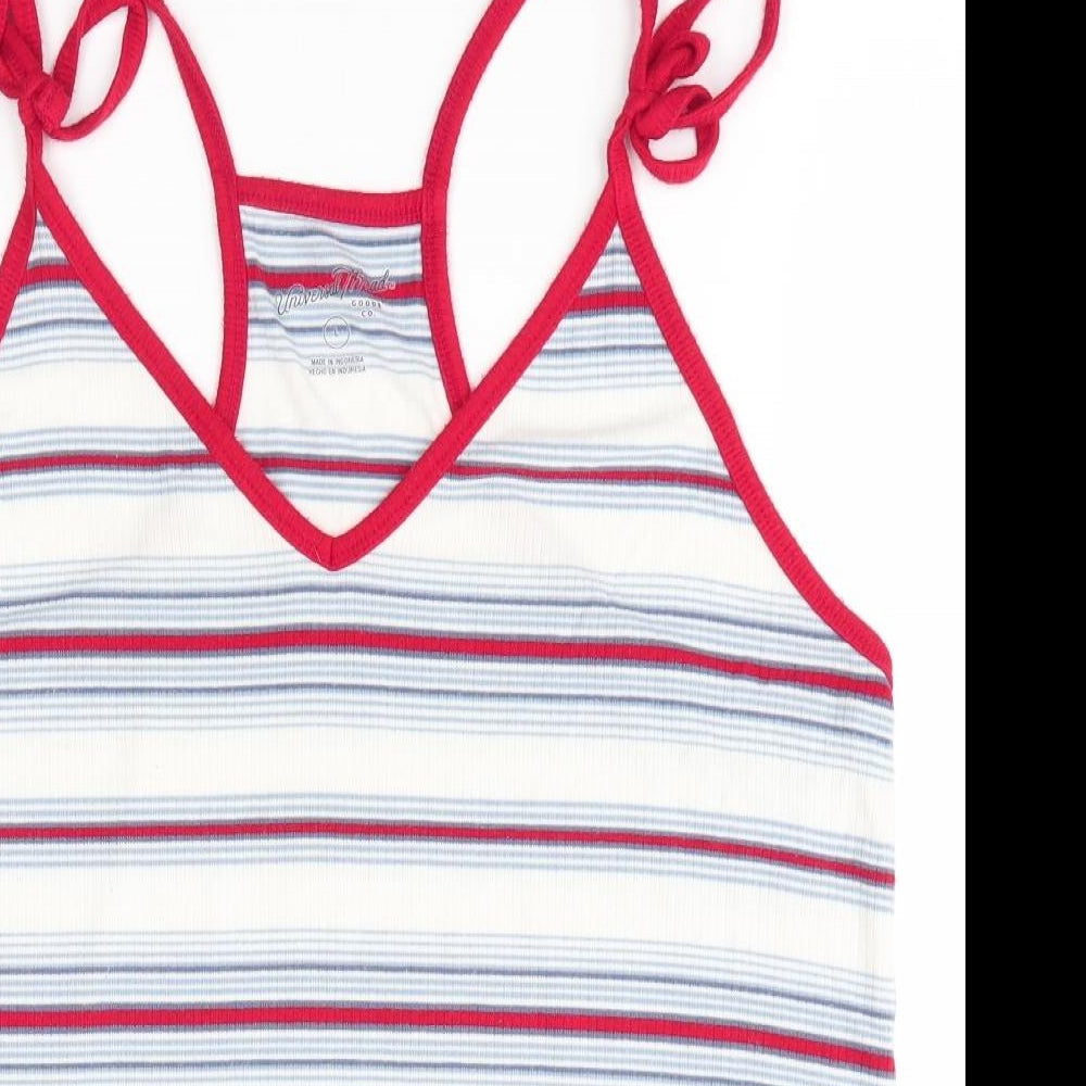 Universal Thread Womens Multicoloured Striped  Camisole Blouse Size L