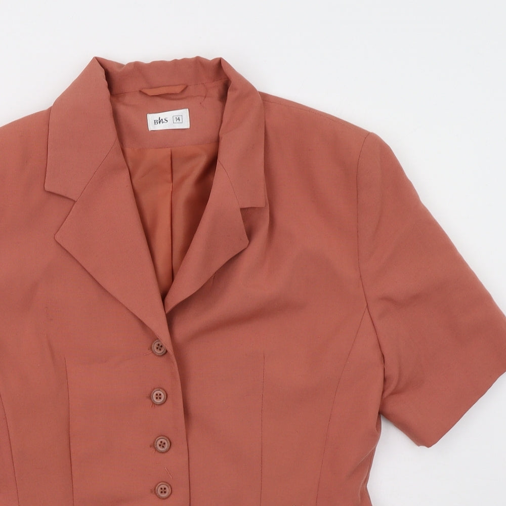 BHS Womens Pink   Jacket Blazer Size 14