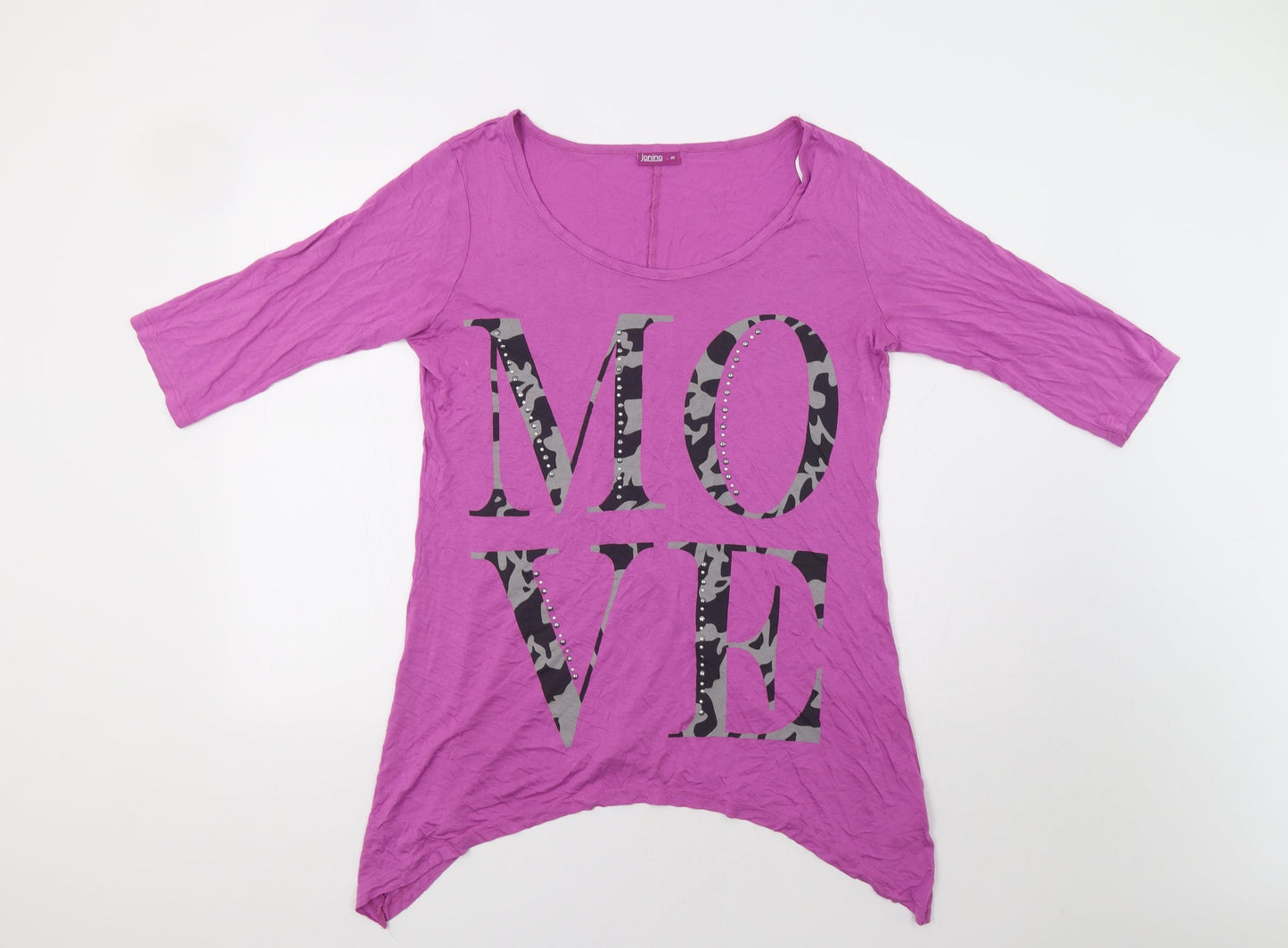 Janina Womens Pink   Tunic Blouse Size 12  - Move