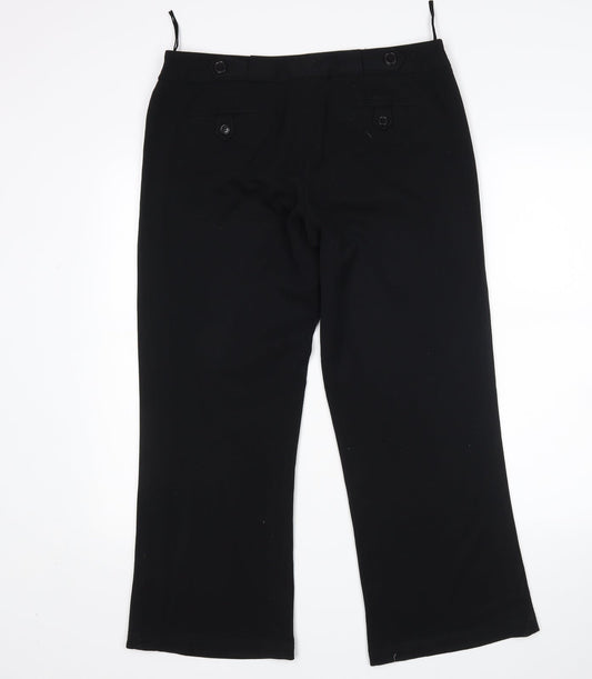 Ziggys Womens Black   Trousers  Size 14 L26 in