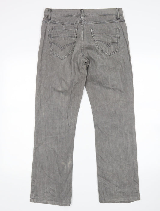 Preworn Womens Grey   Bootcut Jeans Size 32 in L29 in