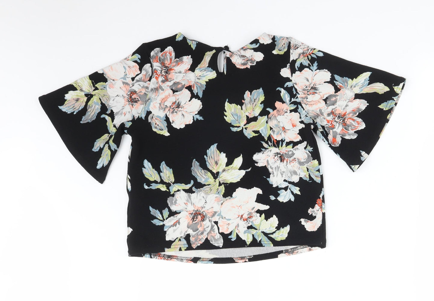 New Look Womens Multicoloured Floral  Basic T-Shirt Size 8