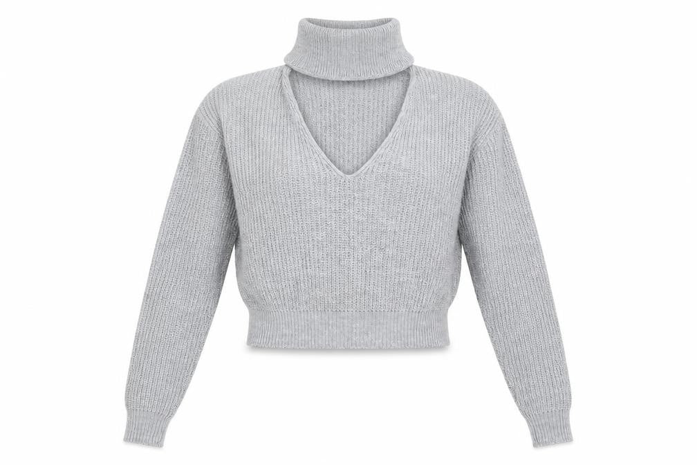 Glamorous Womens Grey   Pullover Sweatshirt Size S