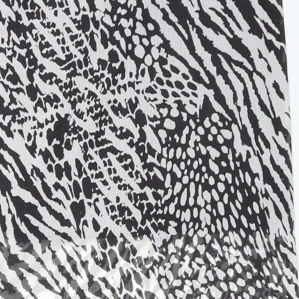 Boohoo Womens Multicoloured Animal Print  Straight & Pencil Skirt Size 8