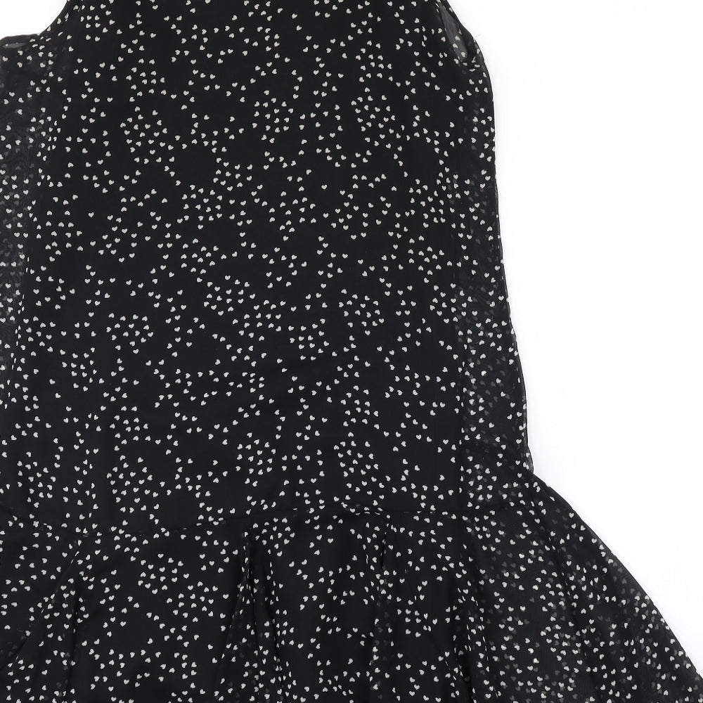 Atmosphere Womens Black Geometric  A-Line  Size 12