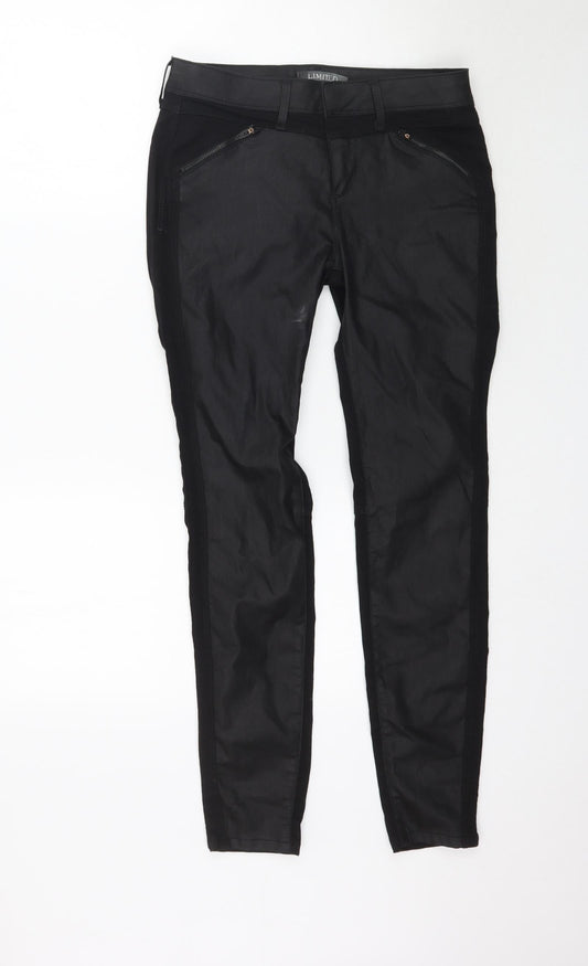 Limited Womens Black  Denim Skinny Jeans Size 10 L30 in